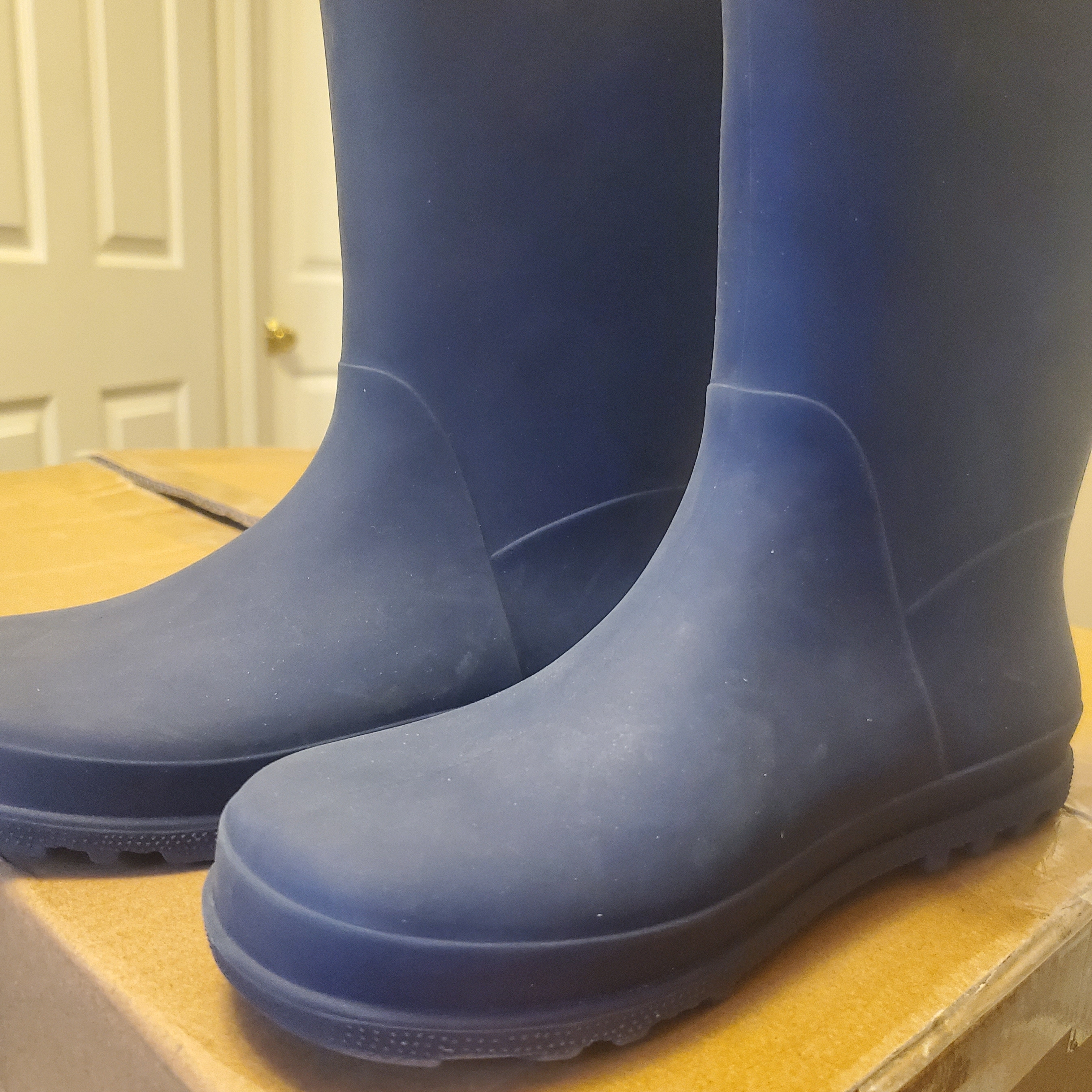 Blue Rubber Rain Boots